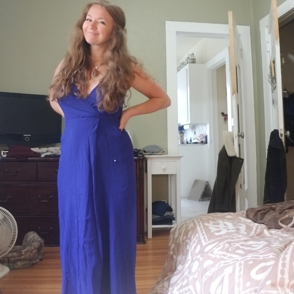 Yumi Kim Dresses & Skirts - NWT Blue Wrap Maxi Dress